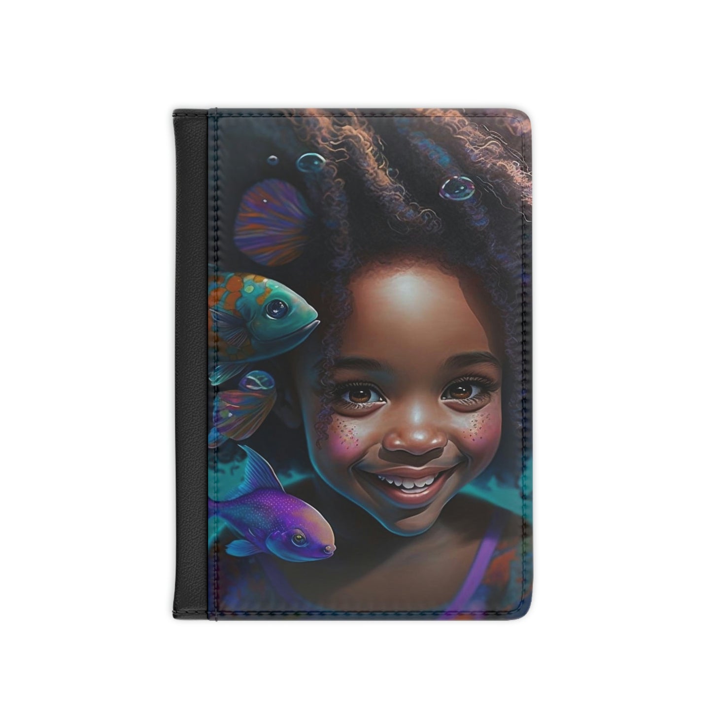 Little Girl with Fish Passport Cover