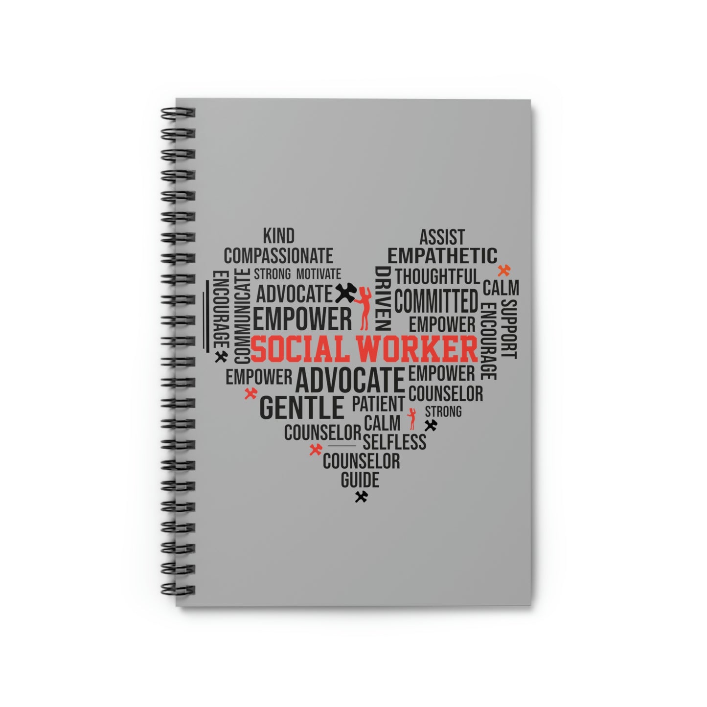 Social Worker Strong Spiral Notebook/Journal