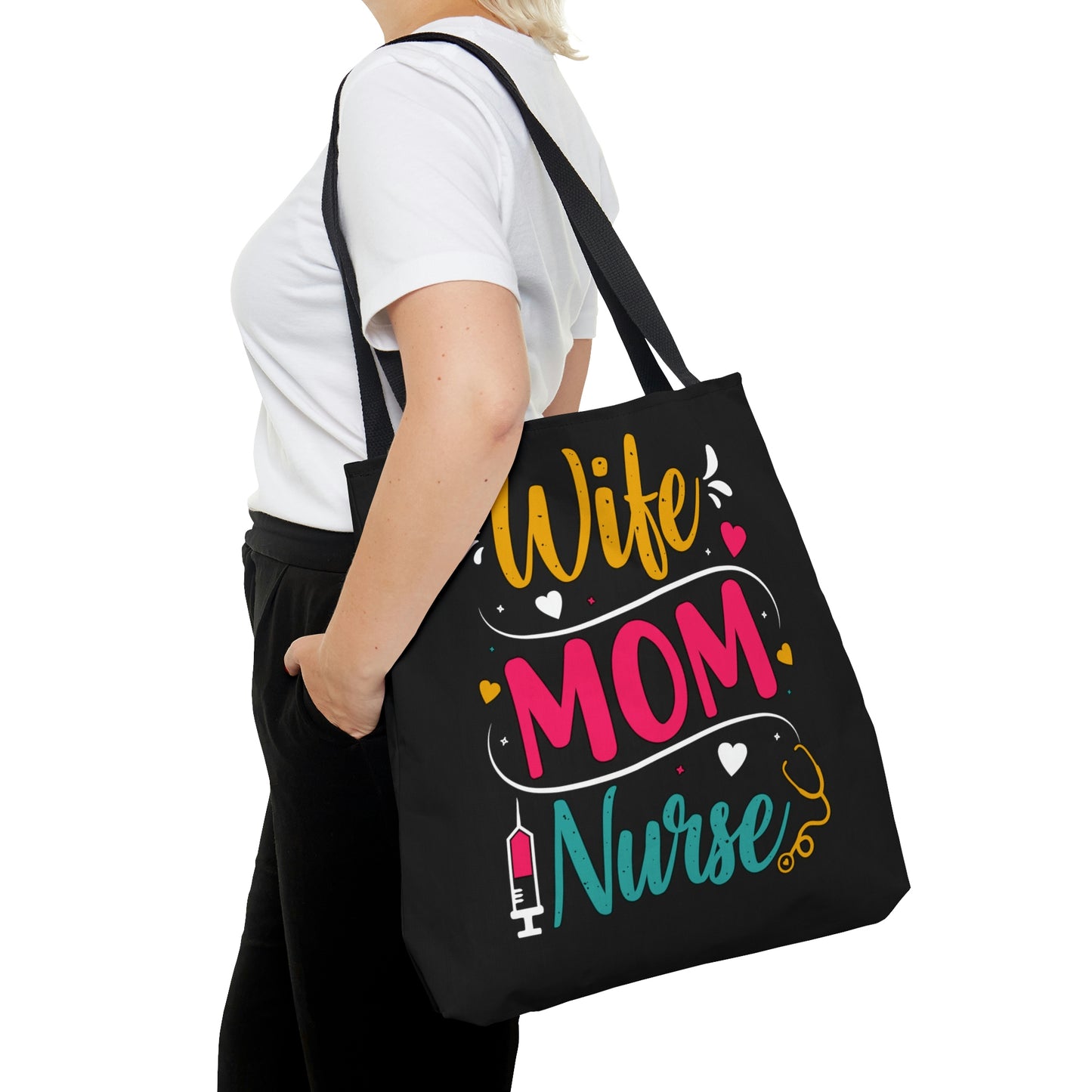 Wife, Mom, Nurse Tote Bag