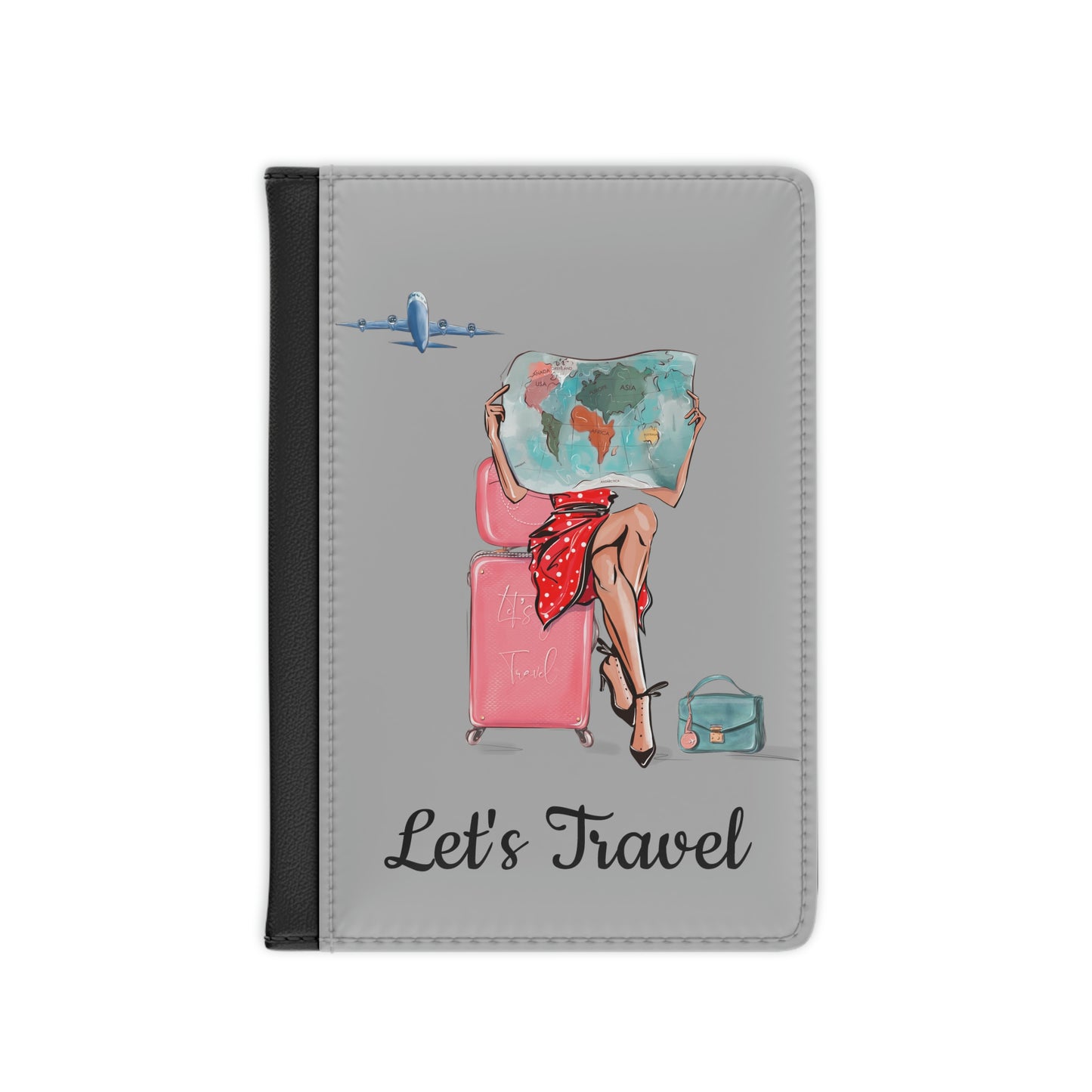 Travel Map Passport Cover